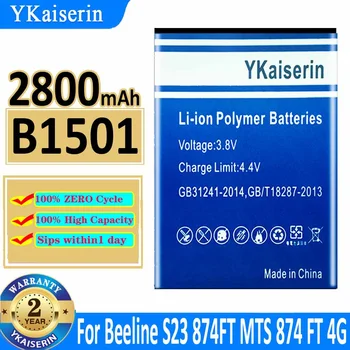 YKaiserin Аккумулятор B1501 2800mah Для MTC 874FT MTS 874 FT 4G LTE Wi-Fi Poytepa WIFI Маршрутизатор Точка Доступа Модем Bateria + Отслеживание