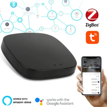 Zigbee Gateway Hub Умный Дом Smart Life App Беспроводной Мини-Шлюз с Дистанционным Управлением 2.4 g Wifi Smart Bridge Brug Работает С Alexa