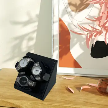 Автоматическая Коробка Для Намотки Часов USB 2 Режима Вращения Искусственная Кожа 3 Коробка для Намотки Часов для Спальни Наручные Часы Настольные Механические Часы Подарки