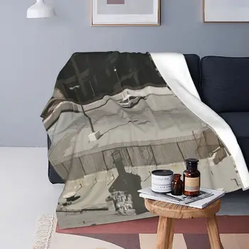 Автомобильное ультрамягкое одеяло из микрофлиса в стиле Ретро, Удобная защита от наполнения спальни