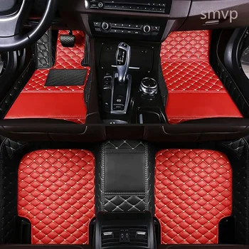 Автомобильные коврики для Cadillac CTS 2015 2014 Водонепроницаемые кожаные ковры, изготовленные на заказ Автостайлинговые накладки для ног, Аксессуары, чехлы для салона