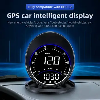 Автомобильный HUD-дисплей с компасом Прочный и легко устанавливаемый