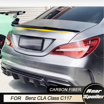 Автомобильный Задний Спойлер Багажника для Benz CLA Class C117 Седан 4-Дверный 2014-2018 Авто Задний Спойлер Крышка Багажника Крыло Губа Из Углеродного Волокна