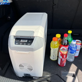 Автомобильный холодильник Colku большой емкости 14-17 литров, походная морозильная камера, охотничий кулер, положение подлокотника, портативный холодильник