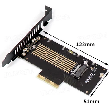 Адаптер NVME M.2 NVME SSD К PCIe 4.0 Адаптер для Звуковой Карты ПК Адаптер Pci Express M2 с Алюминиевым Радиатором