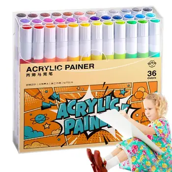 Акриловые краски, маркеры, ручки для рисования по ткани, товары для рукоделия, 60 цветов, Водонепроницаемое прочное покрытие, быстросохнущие