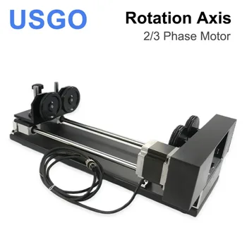 Аксессуары для лазерной ротационной гравировки USGO, Шаговые двигатели с роликами для лазерной гравировки и резки Co2, модель A