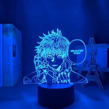 Аниме Лампа Jujutsu Kaisen Satoru Gojo Led Night Light для Декора спальни Подарок на День Рождения Satoru Gojo Light Jujutsu Kaisen Prize