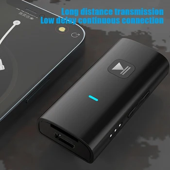 Аудиоприемник передатчик Bluetooth 5.0 с аккумулятором 3,5 мм Разъем AUX USB-ключ для стереомузыки Беспроводные адаптеры для телевизора ПК автомобильный комплект
