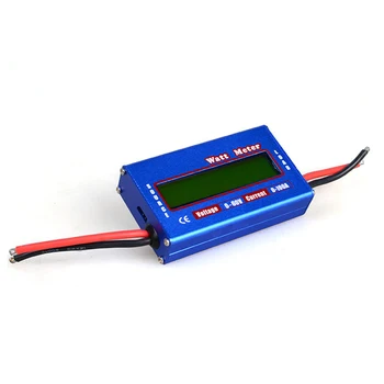 Балансовое напряжение постоянного тока 60 В 100 А, анализатор мощности аккумулятора, Ваттметр (синий)