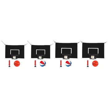 Баскетбольное кольцо для мини-батута на открытом воздухе с подставкой для баскетбольного насоса