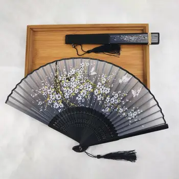 Бесшумный ручной вентилятор, легкий веер, бамбуковые ручные вентиляторы в китайском стиле, легкие винтажные аксессуары для свадебных танцев
