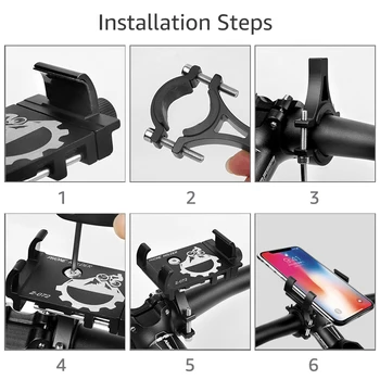 Велосипед, подставка для зажима на руле мотоцикла, держатель для велосипедного телефона, универсальное крепление, кронштейн для держателя мобильного телефона для iPhone 11 Pro Max