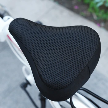 Велосипедное седло 3D Мягкий чехол для велосипедного сиденья Велосипедная Силиконовая подушка сиденья Велосипедное Дышащее седло Удобный Велосипедный велосипед