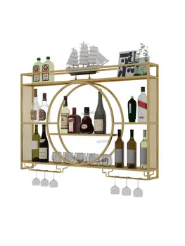 Винный холодильник бытовой винный стеллаж барная стойка настенный винный стеллаж для хранения кованого железа стеллаж для выставки товаров белое вино винный стеллаж