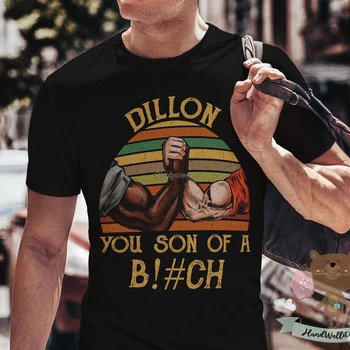 Винтажная футболка для рукопожатия Голландца и Диллона, Футболка Dillon You Son Of A B tch, футболка с фильмом 80-х, Забавная Идея Подарка OS2002010