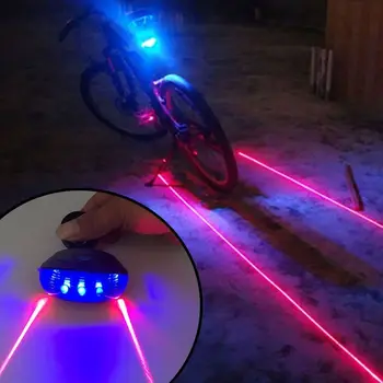 Водонепроницаемые велосипедные фары, задние фонари, светодиодные лазерные предупреждающие о безопасности велосипедные фары, подсветка задних аксессуаров для велосипедов
