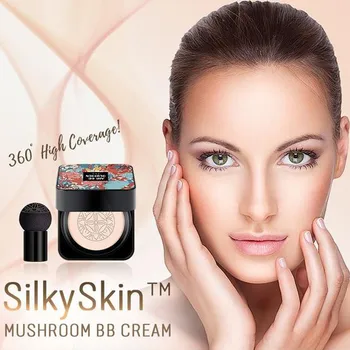 Воздушная подушка с грибной головкой, Cc Крем Натуральная увлажняющая основа Консилер Отбеливающая косметика для макияжа с контролем масла Bb Крем