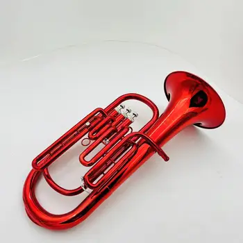 Высококачественная теноровая рожковая труба Си-бемоль 3-клавишный духовой инструмент с футляром и аксессуарами Бесплатная доставка