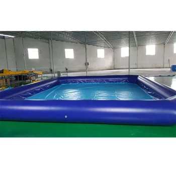 Готовый к отправке коммерческий надувной бассейн из синего ПВХ для детей
