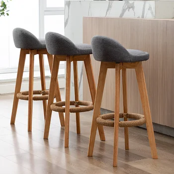 Деревянные обеденные стулья в скандинавском стиле, уникальные обеденные стулья для ресторана в деревенском стиле, мебель для кухни Lazy Single Sillas De Comedor
