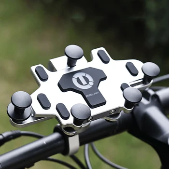 Держатель для велосипедного телефона из алюминиевого сплава, подставка для мобильного телефона, Противоударный Антивибрационный многоугловой поворот для велосипеда, мотоцикла