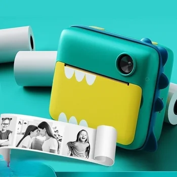 Детская камера мгновенной печати Камера для детей 1080P Видео Фото Цифровая камера с печатной бумагой Подарок на день рождения для девочки Мальчика