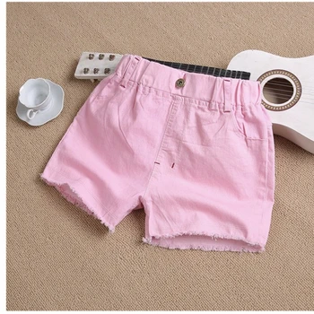 Джинсовые шорты для девочек 2023 года, новый стиль летней одежды, детская одежда, Мягкие хлопковые джинсовые шорты с кисточками, джинсы для девочек, короткие брюки