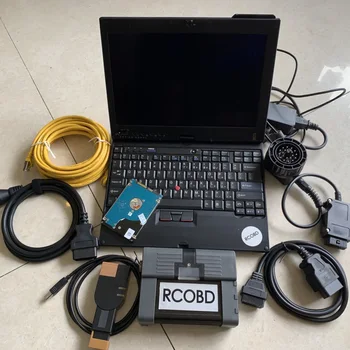 Диагностический инструмент Полный комплект с Кабелями для BMW ICOM A2 Многоязычное Программное обеспечение 1 ТБ Жесткого диска 90% Новый Ноутбук X200T 4 гб оперативной памяти Готов к использованию
