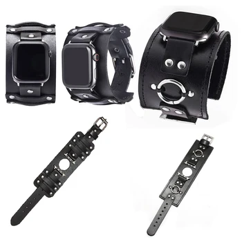 Для Apple Watch Series Ultra Band ремешок из натуральной кожи для Iwatch 7 6 5 4 3 SE 44 мм 40 мм 42 мм 38 мм браслет