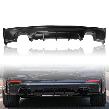Для BMW 2 Серии 2 Coupe 2014-2021 Диффузор заднего бампера для губ Защита выхлопной системы автомобиля Сплиттер ABS Спойлер багажника из углеродного волокна