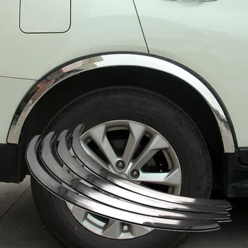 для Nissan QASHQAI J10 J11 2008-2018, автомобильный стайлинг, 304 накладка для бровей на автомобильное колесо из нержавеющей стали