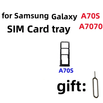 Для Samsung Galaxy A70S/A7070 Лоток для SIM-карт, Слот для адаптера Держателя Sim-карты и держатель Лотка для карт Micro SD Со Свободным Выводом для Извлечения