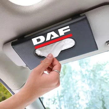 Для автомобиля DAF xf cf lf van коробка для салфеток Автомобильная коробка для бумаги Автомобильная салфетка солнцезащитный козырек Автомобильная подвесная сумка для хранения Комплект автомобильных аксессуаров