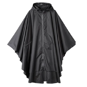 Дождевик-пончо, ветрозащитная куртка-пончо, пальто, непромокаемый плащ с капюшоном для взрослых с карманами