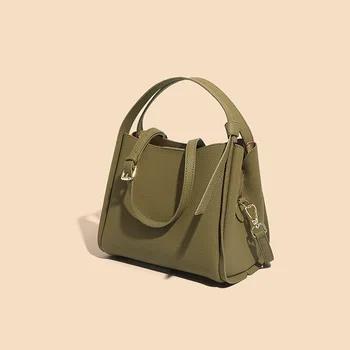 Женская сумка-мешок из новой кожи senior sense, простая ручная накладная, сумка через плечо, женская сумка через плечо