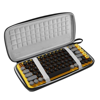 Жесткий чехол для клавиатуры, сумка для хранения logitech POP KEYS, Беспроводная клавиатура, совместимая с Bluetooth, Пылезащитная, простая