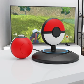 Зарядное устройство Type-C с защитой от перегрузки по току, док-станция для зарядки со светодиодным индикатором для Pokemon GO Plus + 2023