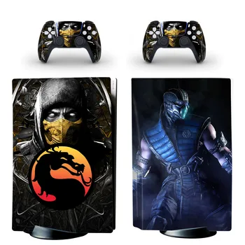 Защитная Наклейка Mortal Kombat PS5 Disc Skin Sticker Защитная Наклейка для Консольного Контроллера PS5 Disc Skin Sticker Виниловая