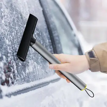 Зимние лопаты для снега для автомобиля с многофункциональной эргономичной ручкой, автомобильный скребок для льда, скребок для снега на лобовом стекле, инструмент для удаления гравия