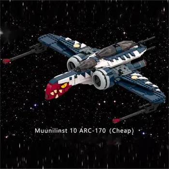 Знаменитая звезда фильма MOC ARC-170 Модель космических истребителей, творческие идеи 