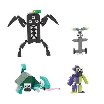 Игровой персонаж MOC Garten of Banbaned Mr. Kabob Man Brickheadzs Набор Строительных Блоков Tamatakis Фиолетовый Кенгуру Кирпичные Игрушки для Детей