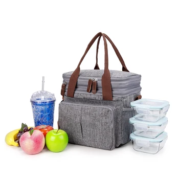 Изолированная сумка, герметичная сумка-холодильник, водонепроницаемая двухслойная сумка большой емкости, многофункциональная для кемпинга на открытом воздухе, сумки для пикника