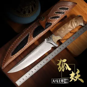 Изысканный походный нож с лезвием высокой твердости, идеально подходящий для охоты и выживания bushcraft knife m390 spyderco