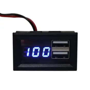 Индикатор емкости аккумулятора 12 В, датчик напряжения, измеритель мощности с USB-выходом для быстрой зарядки QC 2.0 3.0