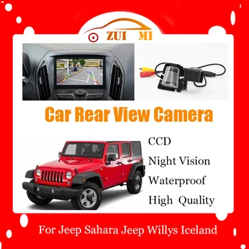 Камера заднего вида для Jeep Sahara, Jeep Willys Iceland 2013 2014 2015, резервная парковочная камера ночного видения CCD Full HD