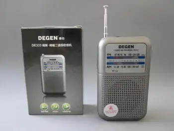 Карманный мини-радиоприемник DEGEN DE333 FM/AM в двух диапазонах, портативный мини-радиоприемник
