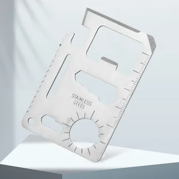 Карточный нож Многофункциональный инструмент для кемпинга на открытом воздухе Комбинированный шестигранный ключ Открывалка для банок Военный портативный мини EDC