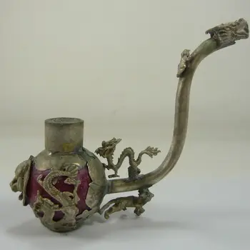 Коллекция старинных труб с нефритовой инкрустацией ручной работы коллекция труб silver dragon
