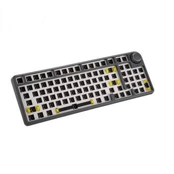 Комплект прокладочной клавиатуры MK96 С возможностью горячей замены, Трехрежимная Беспроводная ручка, Предварительно Смазанный Удар, Динамическая RGB-подсветка, Голая Механическая клавиатура